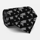 Cravate Carte de la terre (Roulé)