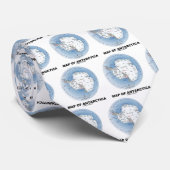 Cravate Carte de l'Antarctique (géographie) (Roulé)