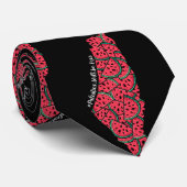 Cravate Carte de Palestine remplie de pastèques | Palestin (Roulé)