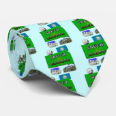 Cravate Carte du Dakota du Sud, Texte photo, Quartier Faux (Roulé)