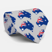 Cravate carte du drapeau australien (Roulé)
