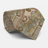 Cravate Carte du monde antique (Roulé)
