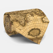 Cravate Carte du monde antique (Roulé)