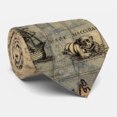 Cravate Carte du monde Forlani Antiquev 1565 Renaissance (Roulé)