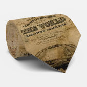 Cravate Carte du Vieux-Monde 1847 (Roulé)