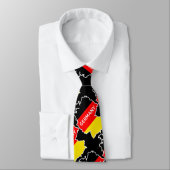 Cravate Carte et drapeau allemands (Attaché)