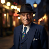 Cravate Carte italienne sicilienne Ace des Clubs Nostalgie