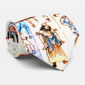 Cravate Carte japonaise 1800 du monde (Roulé)
