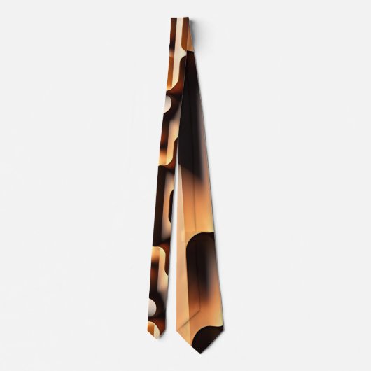 Cravate Carte paramétrique 3D Motif moderne (Dos)