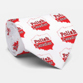 Cravate Carte polonaise de polonais de Canadien (Roulé)