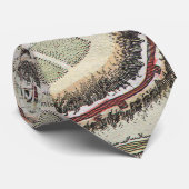 Cravate Carte vintage de Jérusalem Israël (1730) (Roulé)