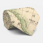 Cravate Carte vintage de la Bolivie (1905) (Roulé)