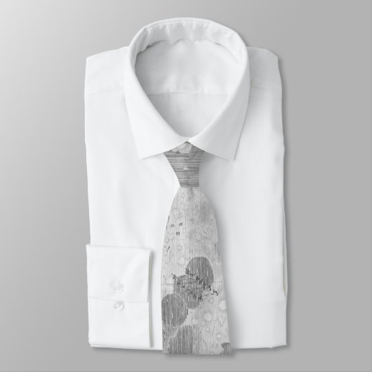 Cravate Carte vintage de la Lune (1647) (Attaché)