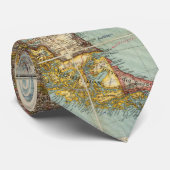 Cravate Carte vintage de l'Amérique du Sud inférieure (Roulé)