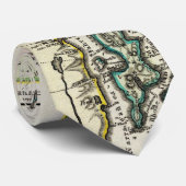 Cravate Carte vintage d'Île de Rhode (1797) (Roulé)