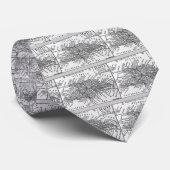 Cravate Carte vintage du Haïti (1911) (Roulé)