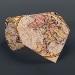 Cravate Carte vintage du monde (1782) - Stylisé<br><div class="desc">C'est une carte vintage stylisée du monde produit à l'origine en 1782.</div>