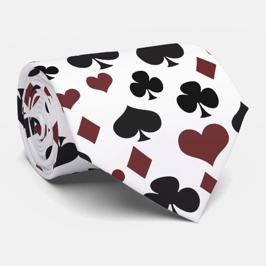 Cravate Cartes de jeu (Roulé)