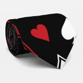 Cravate Cartes de jeu de tisonnier (Roulé)