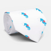 Cravate Carton bleu Seahorse (Roulé)