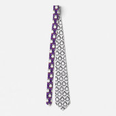 Cravate Carton mignon en pingouin violet (Dos)