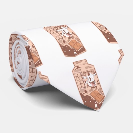 Cravate Carton of chocolate milk (Roulé)