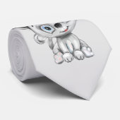 Cravate Cartoon Cute cat (Roulé)
