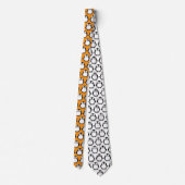 Cravate Cartoon de pingouin mignon orange (Dos)