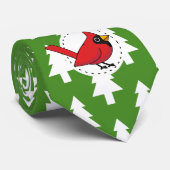 Cravate Cartoon Red Cardinal (Roulé)