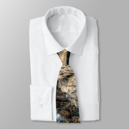 Cravate Cascade des Rocheuses Nature Photo (Attaché)