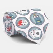 Cravate Casino Poker Jeu de jeu cartes de jeu machine à so (Roulé)
