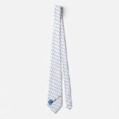 Cravate Casque Bat Bat Bat Bleu Check Necktie (Devant)