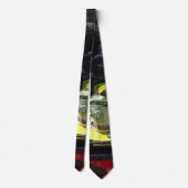 Cravate Casque du capitaine du feu jaune (Dos)