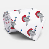 Cravate Casque et épée du gladiateur romain (Roulé)