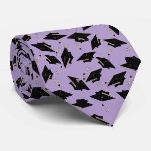 Cravate Casquettes de graduation noir jetées dans la lavan