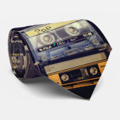Cravate cassette vintage cool des années 80 (Roulé)