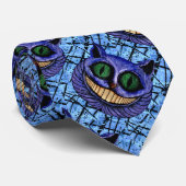 Cravate CAT de CHESHIRE sur le VÉRITABLE ~ BLEU (Roulé)