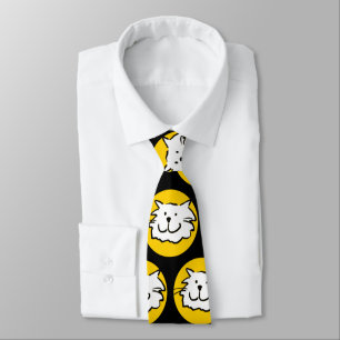 Cravate Cat drôle visage motif design