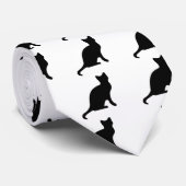 Cravate Cat Sillouete (Roulé)