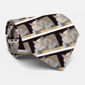 CRAVATE CAT SOMNOLENT MIGNON (Roulé)