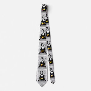 Cravate Cat Upside Down Funny Cartoon Character