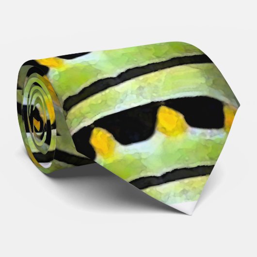 Cravate Caterpillar Pattern Design (Roulé)