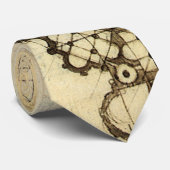 Cravate Cathédrale architecturale Etude de Léonard de Vinc (Roulé)