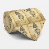 Cravate Cathédrale architecturale Etude de Léonard de Vinc (Roulé)