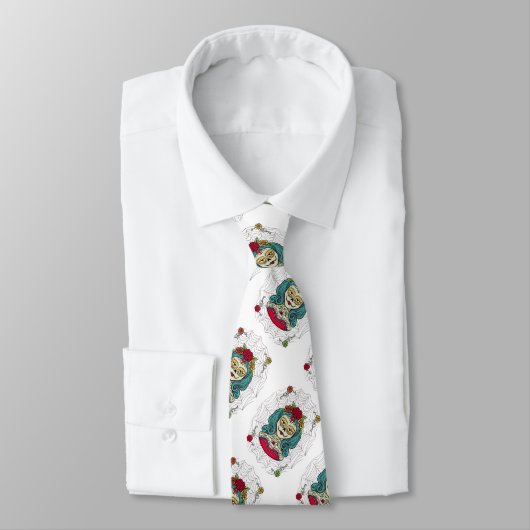 Cravate Catrina Día de Muertos Web (Attaché)