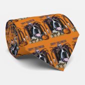 Cravate Cauchemar de Halloween - St Bernard - Mae (Roulé)