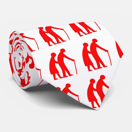 Cravate CAUTION Personnes ÂGÉES - VOYAGE UK (Roulé)