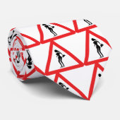 Cravate Caution Prostitute (Attenzione Prostitute) (Roulé)