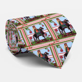 Cravate Cavalcade des hussards hongrois sur les chevaux (Roulé)