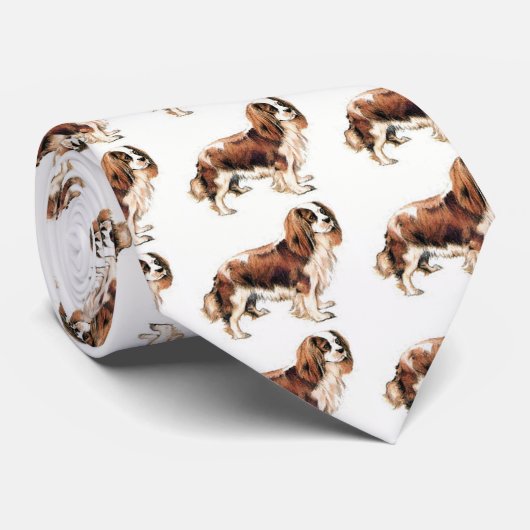 Cravate Cavalier King Charles Spaniel (Roulé)